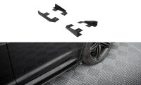 Maxton Design Seiten Flaps schwarz Hochglanz - 07-10 Audi...