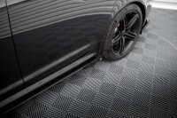 Maxton Design Seiten Flaps schwarz Hochglanz - 07-10 Audi RS6 C6 Avant