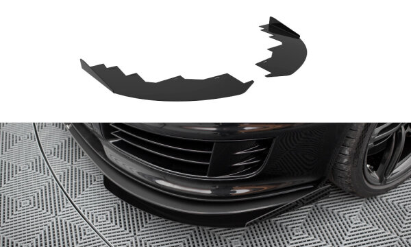 Maxton Design Front Flaps black gloss - 07-10 Audi RS6 C6 Avant