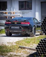 FOX Endschalldämpfer mit 2 Abgasklappen schwarz 2x100 Typ 25 - 18+ Chevrolet Camaro A1XC