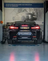 FOX Final Silencer with 2 exhaust flaps black 2x100 Typ 25 - 18+ Chevrolet Camaro A1XC