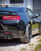 FOX Final Silencer with 2 exhaust flaps black 2x100 Typ 25 - 18+ Chevrolet Camaro A1XC