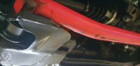 TA Technix Front Lower Bar Steel red - VW Golf 2 19E / VW Golf 3 1E/1H / VW Jetta 2 19E / VW Polo 6N / VW Vento 1H (incl. Syncro)