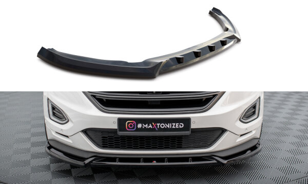 Maxton Design Front extension black gloss - 14-19 Ford Edge Sport MK2