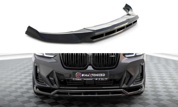 Maxton Design Front extension black gloss - 21+ BMW X3 G01 Facelift M-Package