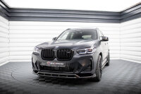 Maxton Design Frontansatz schwarz Hochglanz - 21+ BMW X3 G01 Facelift M-Paket