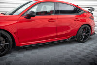 Maxton Design Street Pro Side skirts extension extension black + Flaps - 23+ Honda Civic Type-R FL5