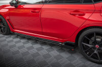 Maxton Design Street Pro Side skirts extension extension black + Flaps - 23+ Honda Civic Type-R FL5