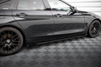 Maxton Design Street Pro Seitenschweller Ansatz schwarz + Flaps - 14-17 BMW 4er Serie F36 Grand Coupe