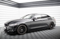 Maxton Design Street Pro Side skirts extension black Flaps - 14-17 BMW 4 Series F36 Grand Coupe