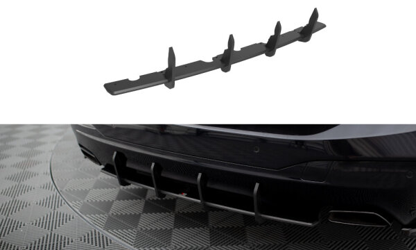 Maxton Design Street Pro Rear Bumper black-red - 17+ BMW 6 Series G32 GT M-Package