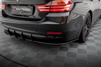 Maxton Design Street Pro Rear Bumper black-red - 14-17 BMW 4 Series F36 Gran Coupe