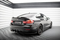 Maxton Design Street Pro Heckschürze + Flaps rot - 14-17 BMW 4er Serie F36 Gran Coupe