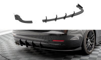 Maxton Design Street Pro Rear Bumper black + Flaps - 14-17 BMW 4 Series F36 Gran Coupe