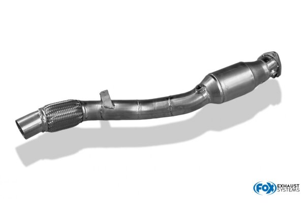 FOX Downpipe 76 mm mit 300-Zellen-HJS Katalysator - Audi A4 B5 FWD