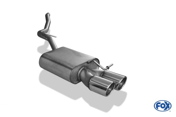 FOX final silencer 2x90mm Typ 16 - Seat Leon 5F ST (rigid axle)