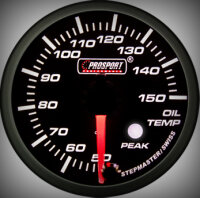 Prosport Racing Premium Series oil temperature 52 mm, green-white, Smoked