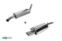 FOX front silencer + final silencer - 2x70 Typ 14 - Audi...