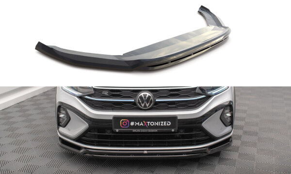 Maxton Design Front extension black gloss - 21+ VW Taigo R-Line MK1