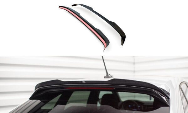 Maxton Design Attachment Rear Spoiler Cap black gloss - 21+ VW Taigo R-Line MK1