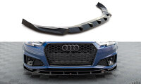 Maxton Design Front extension V.1 black gloss - 19+ Audi...