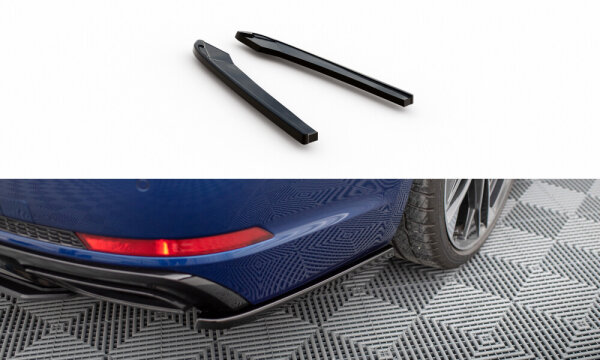 Maxton Design Heck Ansatz Flaps Diffusor schwarz Hochglanz - 19+ Audi A4 B9 Competition