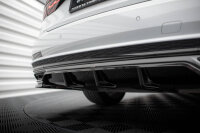 Maxton Design Middle diffuser rear extension DTM Look black gloss - 17-21 Audi A8 D5 S-Line