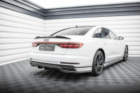 Maxton Design Middle diffuser rear extension DTM Look black gloss - 17-21 Audi A8 D5 S-Line