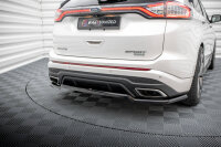 Maxton Design Middle diffuser rear extension DTM Look black gloss - 14-19 Ford Edge Sport MK2