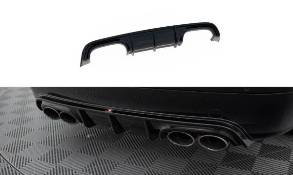 Maxton Design Rear extension Diffusor black gloss - 02-05 Mercedes CLK W209