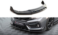 Maxton Design Cup Front Lip black + Flaps - 17-22 Honda...