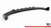 Maxton Design Cup Front Lip black + Flaps - 17-22 Honda Civic Sport MK10