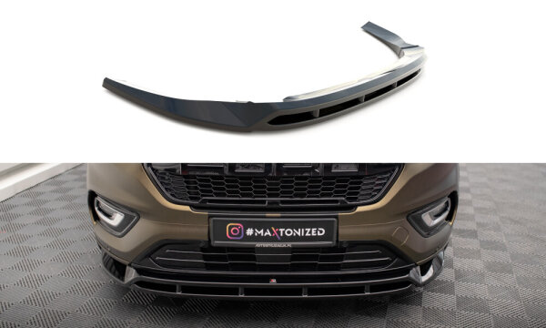 Maxton Design Street Pro Front Lip black gloss - 18-23 Ford Tourneo Custom MK1 Facelift