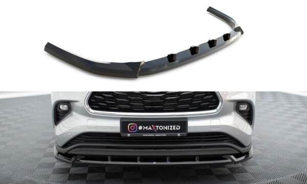 Maxton Design Cup Front Lip black gloss - 19+ Toyota Highlander MK4