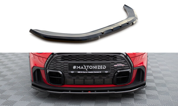 Maxton Design Cup Front Lip V.1 black gloss - 22+ Mini Cooper S F56 John Cooper Works Facelift