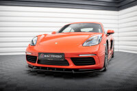 Maxton Design Cup Front Lip V.1 black gloss - 16+ Porsche 718 Cayman 982C