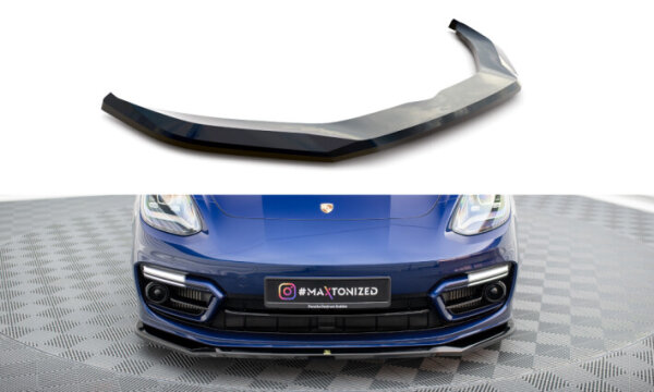 Maxton Design Cup Front Lip V.1 black gloss - 20+ Porsche Panamera E-Hybrid 971 Facelift