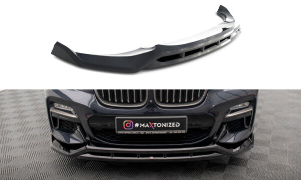 Maxton Design Cup Front Lip V.2 black gloss - 18-21 BMW X4 G02 M-Package