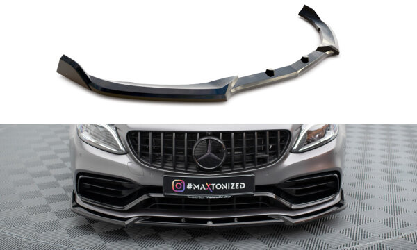 Maxton Design Cup Spoilerlippe V.2 schwarz Hochglanz - 18-21 Mercedes C63 W205 AMG Facelift