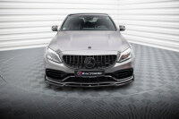 Maxton Design Cup Front Lip V.2 black gloss - 18-21 Mercedes C63 W205 AMG Facelift