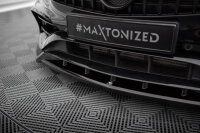 Maxton Design Cup Spoilerlippe V.2 schwarz Hochglanz - 15-18 Mercedes A W176 AMG-Line Facelift