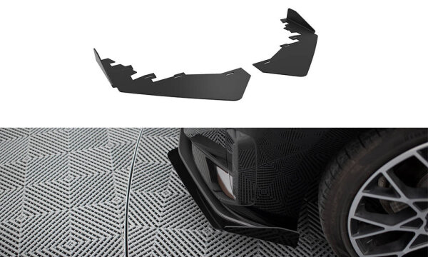 Maxton Design Front Flaps schwarz Hochglanz - 21+ BMW 2 G42 Coupe