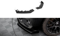 Maxton Design Front Flaps schwarz Hochglanz - 14-17 BMW...