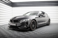 Maxton Design Front Flaps schwarz Hochglanz - 14-17 BMW 4er Serie F36 Gran Coupe