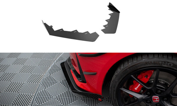 Maxton Design Front Flaps black gloss - 23+ Honda Civic Type-R FL5