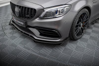 Maxton Design Front Flaps black gloss - 18-21 Mercedes AMG C63 W205