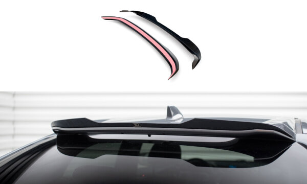 Maxton Design Attachment Rear Spoiler Cap Upper black gloss - 17-22 Honda Civic Sport MK 10