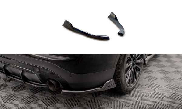 Maxton Design Rear extension Flaps diffuser black gloss - 17-21 BMW X3 G01