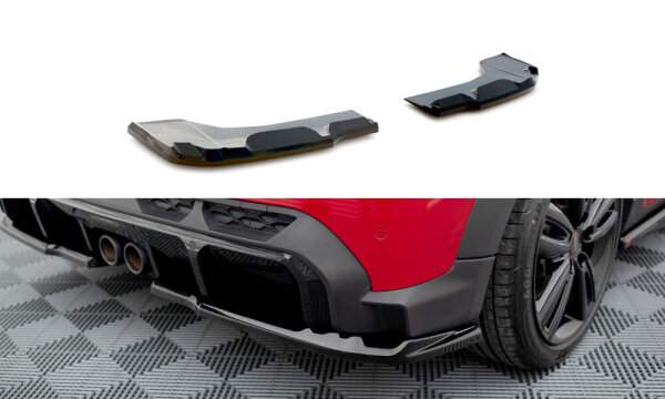 Maxton Design Rear extension Flaps Diffusor gloss black - 22+ Mini Cooper S John Cooper Works F56 Facelift