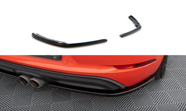 Maxton Design Rear extension Flaps Diffusor gloss black - 16+ Porsche 718 Cayman 982C